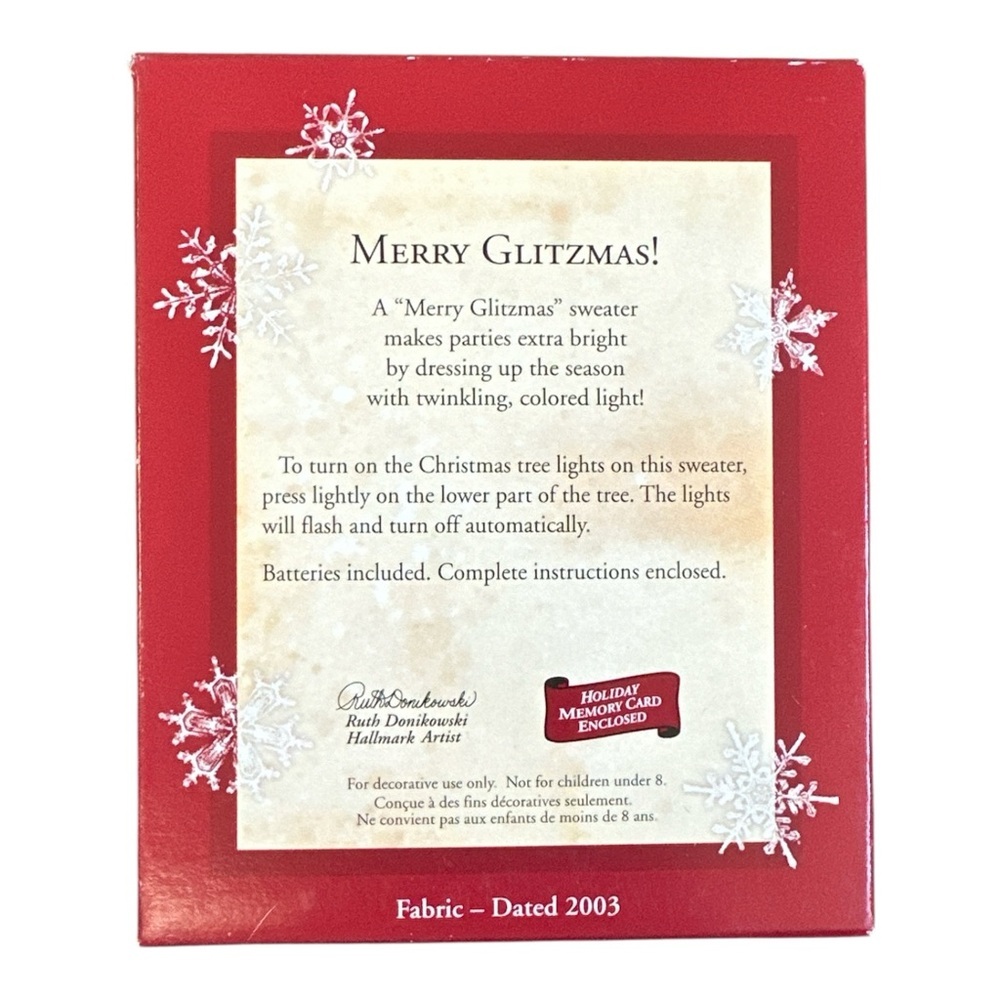 2003 Hallmark Keepsake Merry Glitzmas Christmas Ornament Light Up Tested Working - Picture 4 of 6